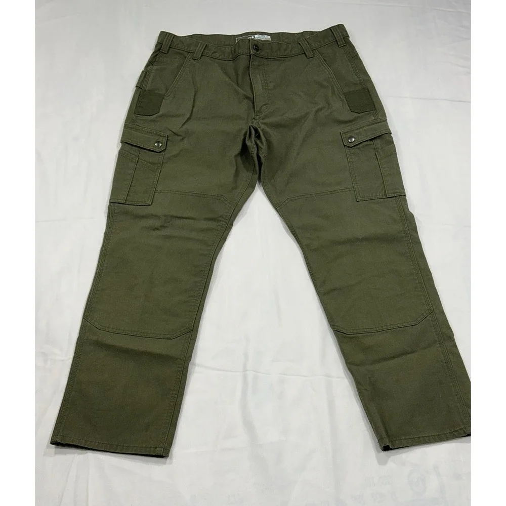 Carhartt Pants Mens 40x32 Green Rugged Flex Ripstop Cargo Relaxed Fit BN5461-M